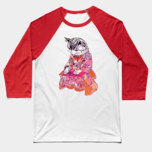 Cat musician Baseball T-Shirt